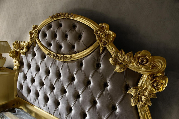 Chesterfield Klassiek Bed Luxe Meubels Barok Hotel Lederen Slaapkamer Bedden.