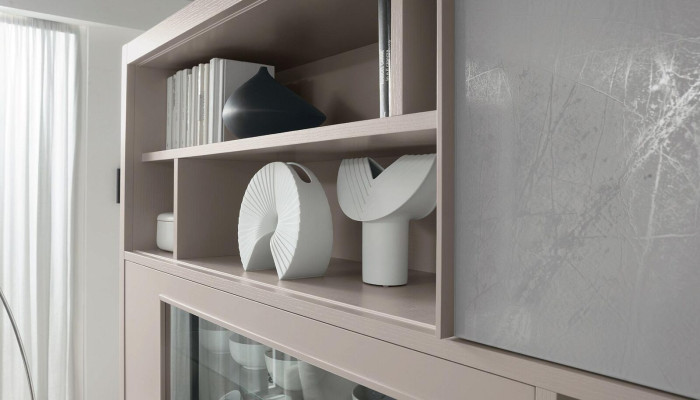 Muurkast Dressoir Woonkamer Tv-Commodes Hout Ontwerp Modern Beige