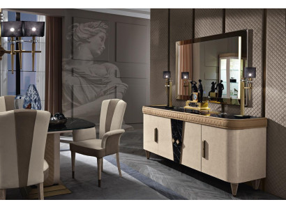 Meubels ladenkast kast ontwerp luxe dressoir 2-delige ladekast met spiegel console