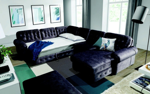 XXL Bank Bekleding Slaap Hoek Zitkussen Set Woonkamer Bankstel Sofa's Couches  XXL Bank Bekleding Slaap Hoek Zitkussen Set Woonkamer Bankstel Banken