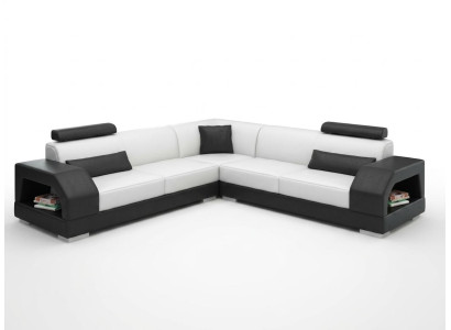 Leren bank Bankstel Woonlandschap Hoekbank Hoek set Design Modern Bank G8001B