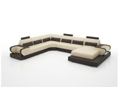 Lederen bank bank woonlandschap hoekbank hoekbank design moderne bank G8003