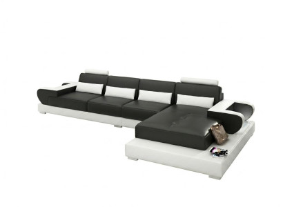 Leren bank Bank Woonlandschap Hoekbank Hoekbank Ontwerp Moderne Bank G8003C