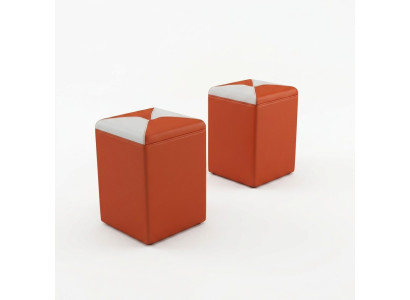 Ontwerp gestoffeerde voetbank poef Ottomaanse stoel Chaise bekleed FT006