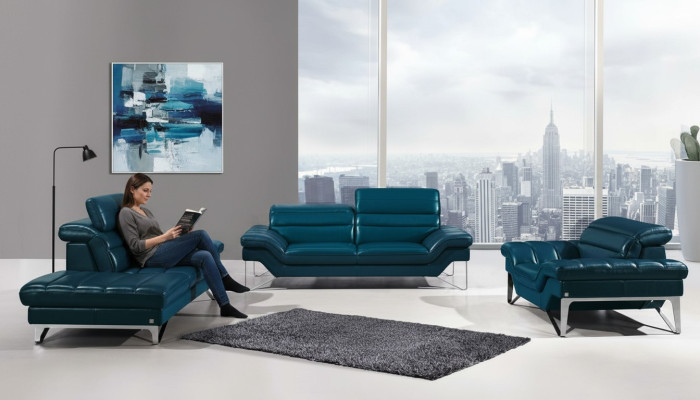 Sofa set van leer, 3+2 zits bankstel (zonder fauteuil), zitbank kussen set 994.