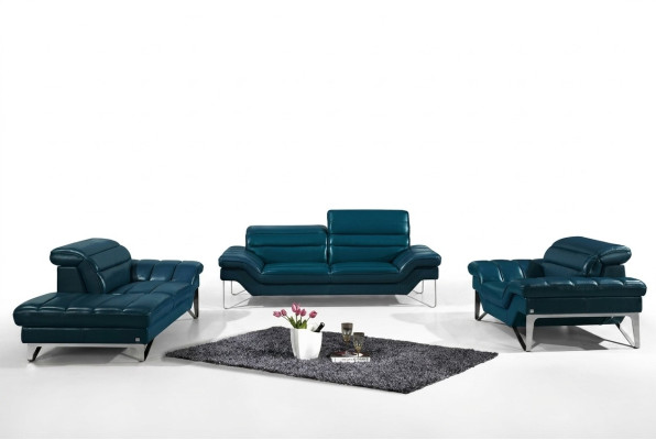 Sofa set van leer, 3+2 zits bankstel (zonder fauteuil), zitbank kussen set 994.
