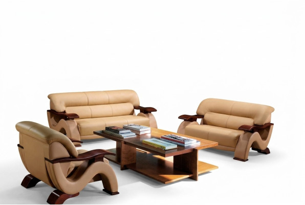 Sofa set van leer, bankstelset 3 + 2 (zonder fauteuil) bank zitkussens set 2033