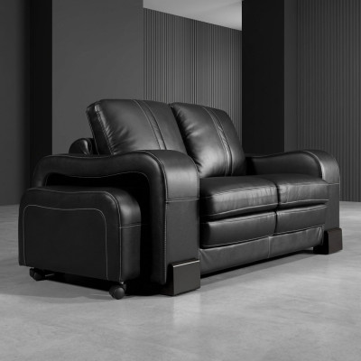 Sofa set bekleding bank bank set 3+2 zitsbanken banken leer nieuw