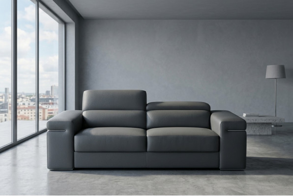 Multifunctionele leren bank zitkussen woonkamer set leren bankstel 3+2