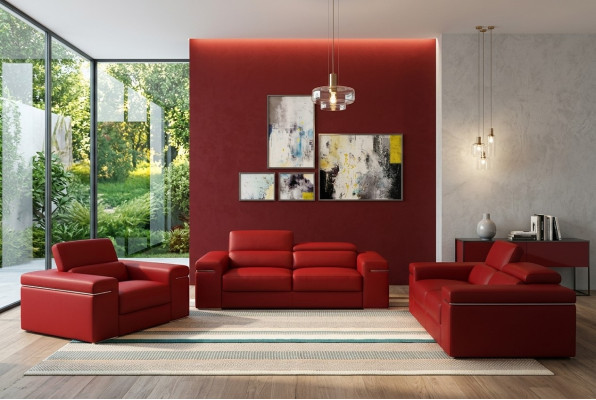 Moderne bankstel multifunctionele bank zij zich bankstel van leer bekleed zitten bankstel.