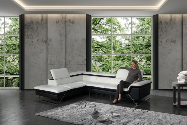 Ontwerper zitkussen leren bankstelsel set bank woonlandschap L-vorm