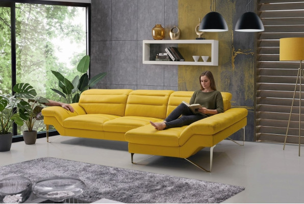 Ontwerper Multifunctionele Bank Bank Hoekbank Bekleding Lederen Suite Nieuw