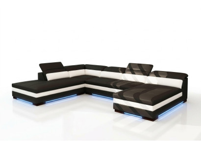 Leren bankstel Bankwoonlandschap Hoekbank Hoekstoffering Ontwerp Moderne Bankstel 5127