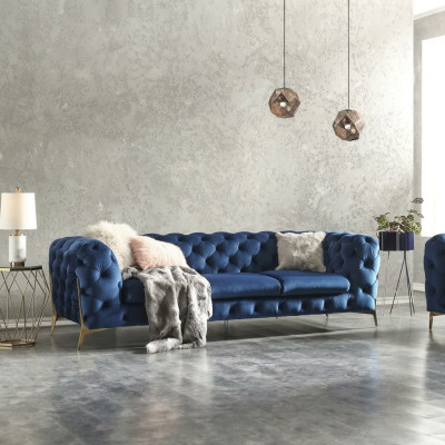 Chesterfield fluwelen bank bank sofa bekleding bankstel sets XXL grote bank