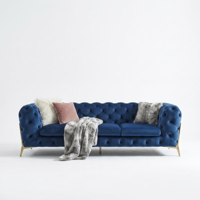 Chesterfield fluwelen bank bank sofa bekleding bankstel sets XXL grote bank