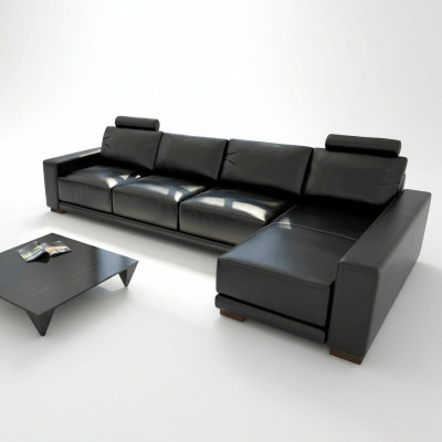 lederen bank bank woonlandschap hoekbank hoekstel ontwerp modern bankstel A1121C