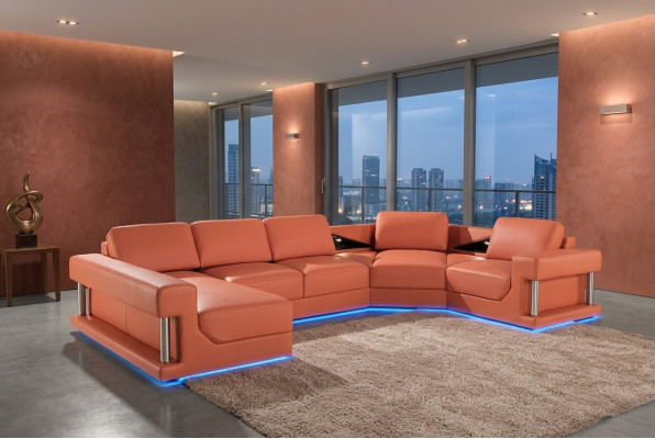 Leren bankstel bank woonlandschap hoekbank hoekbank ontwerp moderne bankstel A1131