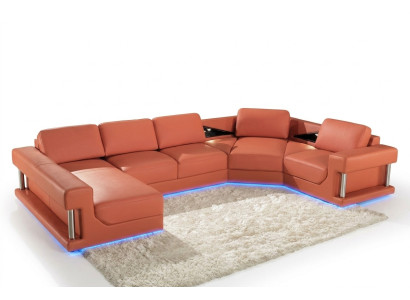 Leren bankstel bank woonlandschap hoekbank hoekbank ontwerp moderne bankstel A1131
