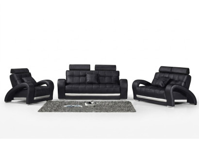 Leren bank bankstel woonlandschap 3+2+1 zits bankstel Ontwerp Modern Sofa B2023