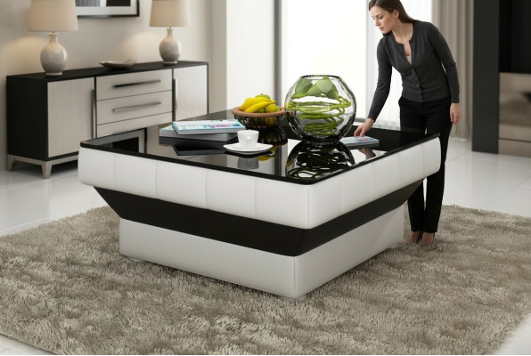 Salontafel Tafel Salontafels Glazen tafel Tafels Ontwerp Kindveilig