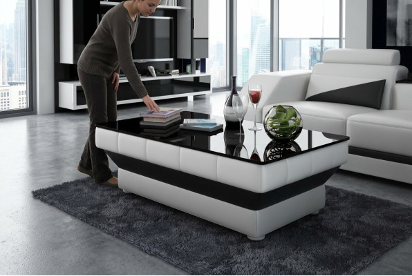 Kindveilige salontafel Tafel Salontafels Glazen tafel Bijzettafel