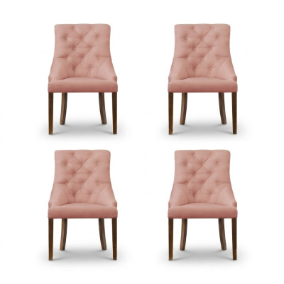 4x Chesterfield fauteuil lounge club beklede stoel stoelen zitcombinatie leuning