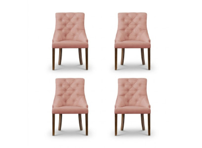 4x Chesterfield fauteuil lounge club beklede stoel stoelen zitcombinatie leuning