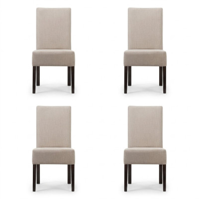 4x Stoel Set Beklede Zitstoelen Set Wachtkamer Kantoor Praktijk Lounge
