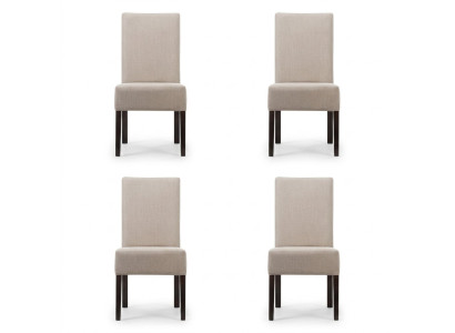 4x Stoel Set Beklede Zitstoelen Set Wachtkamer Kantoor Praktijk Lounge