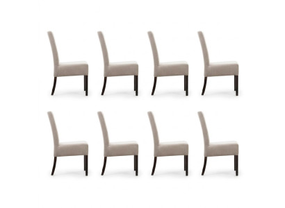 8x Stoel Set Beklede Zit Stoelen Set Wachtkamer Kantoor Praktijk Lounge Club