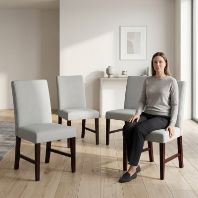 4x Stoelen Stoel Bekleding Design Lounge Club Zit Leuning Set Fauteuil Nieuw