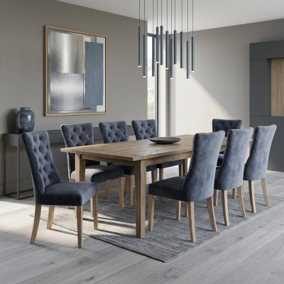 8x Stoelen Stoel Bekleding Design Chesterfield Set Fauteuil Compleet Set
