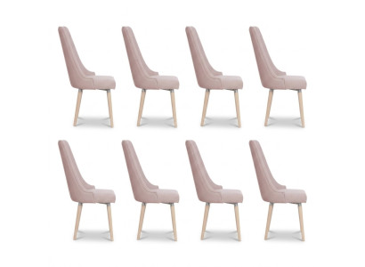 8x Stoelen Stoel Bekleding Modern Set Ontwerp Leun Garnituur Fauteuil Compleet Nieuw