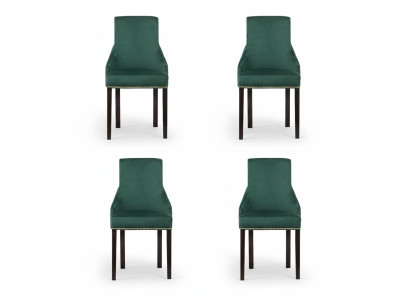 4x Design Kussenstoelen Stoelenset voor Zithoek Fauteuil Lounge Club Set
