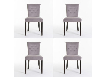 4x Ontwerp gestoffeerde stoelen Stoel Boeket Fauteuil Lounge Club Set Modern