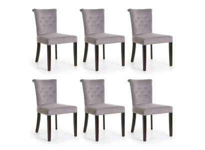 6x Design gestoffeerde zitstoelen stoelenset fauteuil lounge club fauteuil