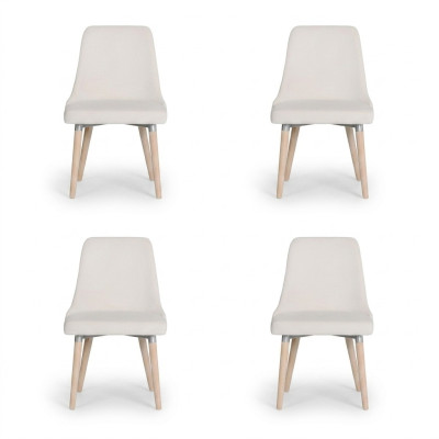 4x Design gestoffeerde zitstoelen Stoel Zie Lounge Set Club Set