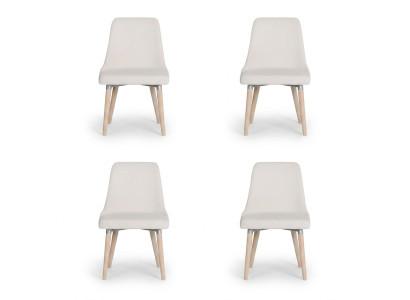 4x Design gestoffeerde zitstoelen Stoel Zie Lounge Set Club Set