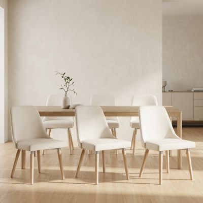 6x Ontwerp Beklede Zitstoelen Stoel Zien Garnituur Fauteuil Lounge Club Set
