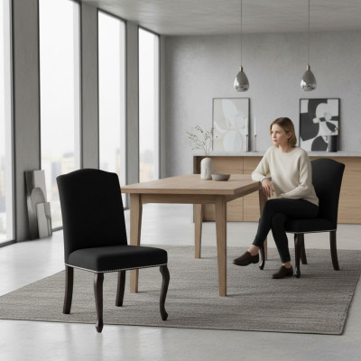 6x Design gestoffeerde stoelenset stoelen textiel zit compleet set.