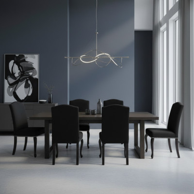 6x Design gestoffeerde stoelenset stoelen textiel zit compleet set.
