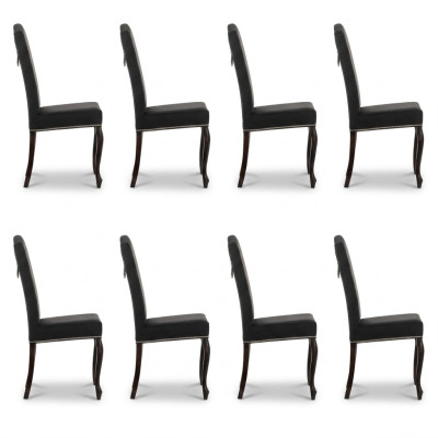 8x Chesterfield stoelen Stoel Bekleding Fauteuil Stoel Design Zit Clubset Nieuw