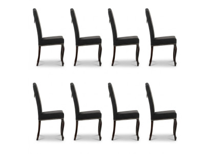 8x Chesterfield stoelen Stoel Bekleding Fauteuil Stoel Design Zit Clubset Nieuw