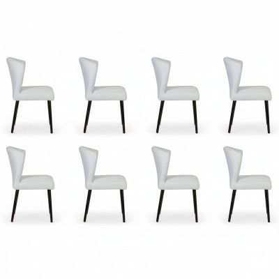 8x Design Fauteuil Lounge Club Beklede Stoel Stoelen Set Woonkamer Leuning Nieuw