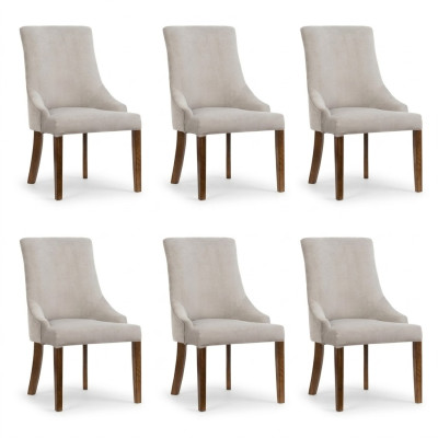 6x set van Design bekleding stoelen stoelenset compleet met leuningen zit lounge club nieuw