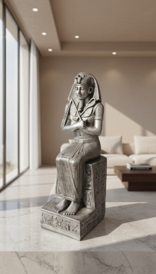Egyptische farao standbeeld sculptuur figuren beeldhouwwerken decoratie decoratie figuur 117cm