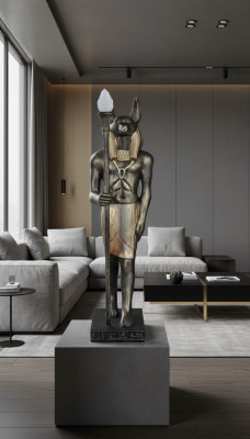 Ontwerp Egyptische figuur standbeeld sculptuur figuren sculpturen decoratie Nieuw P2875x1335