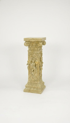 Ontwerp zuil Amoretten sculpturen figuren decoratie decoratiestandaard bloemen sokkel