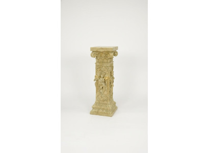 Ontwerp zuil Amoretten sculpturen figuren decoratie decoratiestandaard bloemen sokkel