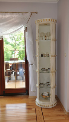 Vitrine Bar Hoekrek Glas Amfora Bodemfasering Pilaar Kast Vitrinekasten 1860